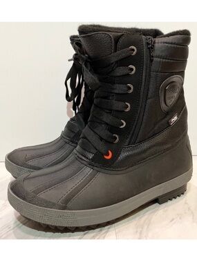 New! Pajar Selma Waterproof Black Duck Boot 9